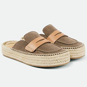 J.W. Anderson Men's Suede and Jute Espadrille Loafers Size 44 (MSRP $525)
